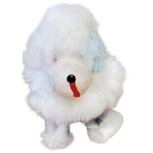 Japanese Made Tin Wind Up Bouncing Toy Dog 4" Mechanical Signed Japan Vtg